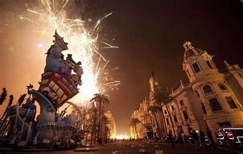 Las Fallas Festival Sculpture Burning Spain Bored Panda