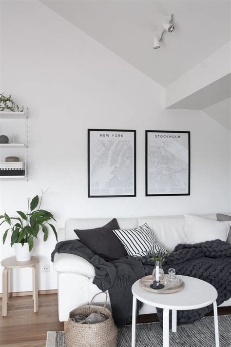 Monochrome And Cozy Nordic Living Room Encyclopaedia Urbana Posters