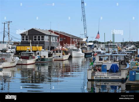 Fishing And Lobster Boats Docked In The Old Port In The City Of