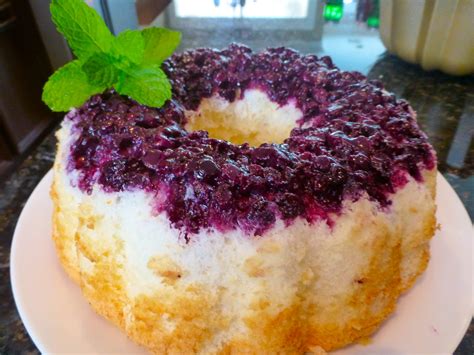 This healthy angel food cake is amazing — soft and moist, sweet and satisfying, and it didn't crumble like sand between your fingers (a gluten free triumph right there). Blueberry Angel Food Cake