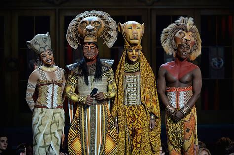New York Ny June 09 The Cast Of The Lion King Speaks Onstage At