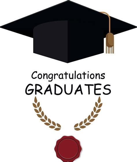 Design For Graduation Ceremony Congratulations Graduates Typography