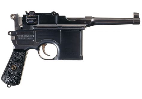 Excellent Mauser Bolo Broomhandle Semi Automatic Pistol With Von