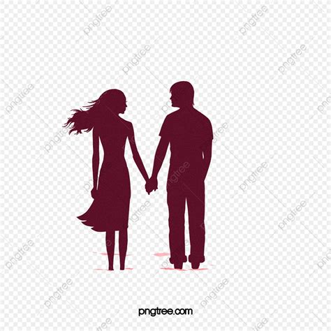 Couples holding hands silhouette royalty free vector image. Chinese Valentines Day Couple Holding Hands Silhouette ...
