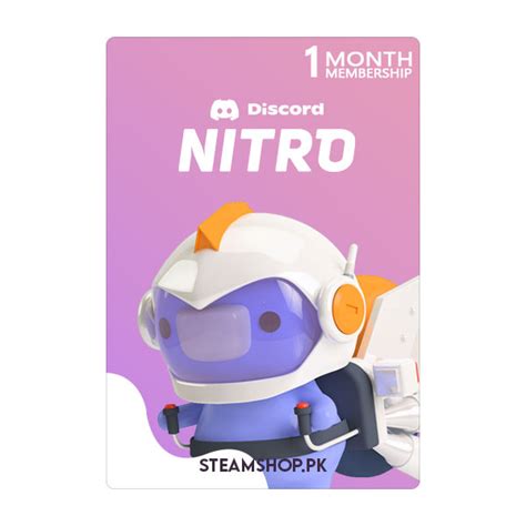 Buy 1 Month Discord Nitro Subscription In Pakistan Steamshop