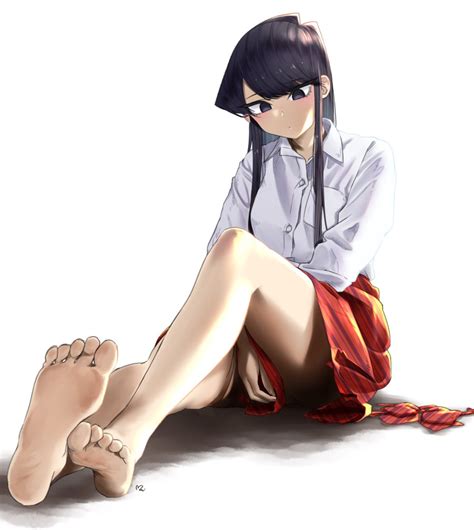 Komi Shouko Komi San Wa Komyushou Desu Highres 1girl Barefoot