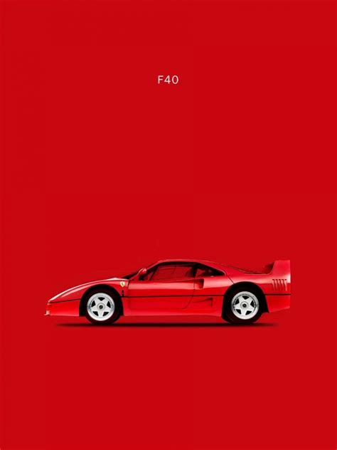 Ferrari F40 Poster Print By Mark Rogan Rgn113088 Posterazzi