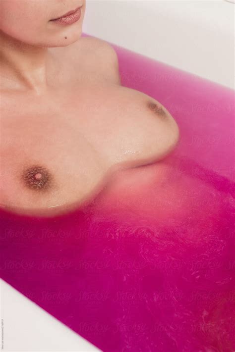 Sexy Anonymous Woman In A Pink Bath By Stocksy Contributor Vera Lair Stocksy