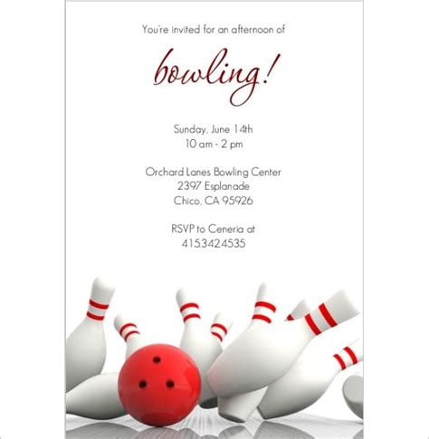 24 Outstanding Bowling Invitation Templates And Designs Psd Ai