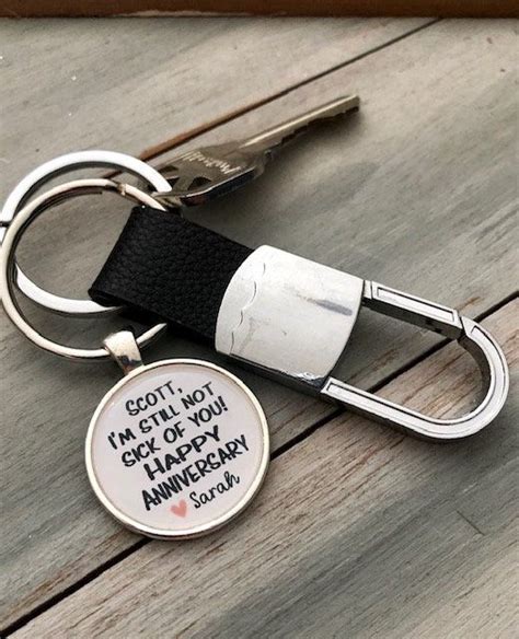 Funny Anniversary Gift Personalized Keychain Boyfriend Etsy Gifts