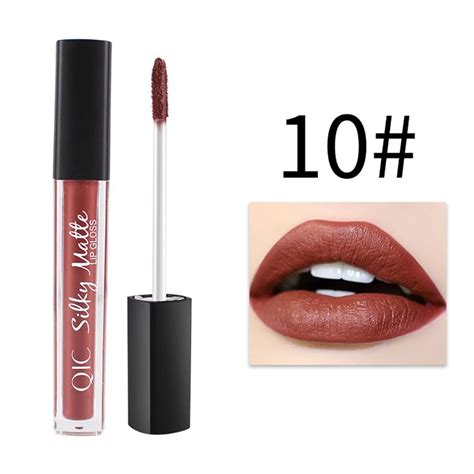 qic 1pc matte lipstick long lasting lipstick waterproof matte lip gloss makeup waterproof unfade