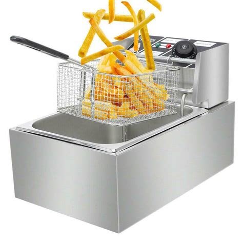 New 6l 2500w Deep Fryer Commercial Basket French Fry S3026b Uncle