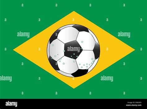 Brazil Football Flag Stock Vector Image And Art Alamy