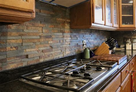 Stacked Stone Backsplash French Creek Designs Kitchen And Bath Design