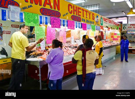 Indian Market Victoria Street Market Durban South Africa Stock