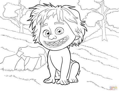 No doubt, it was one of the most dangerous predators that ever lived in the earth. Spot from The Good Dinosaur coloring page | Free Printable ...
