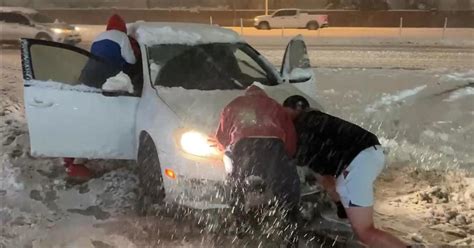 Snowstorm In Colorado Leads To Dangerous Driving Conditions And Broken