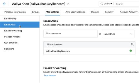 What Is An Email Alias How To Create An Email Alias Zoho Mail