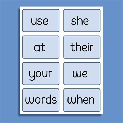First 50 Sight Words Printable Free