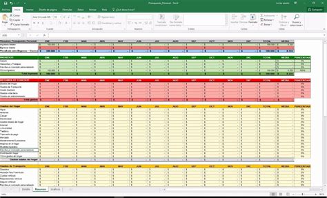 Ejemplos De Presupuestos En Excel