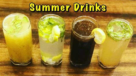 4 Refreshing Summer Drinks Youtube