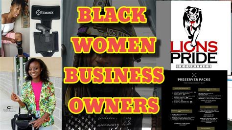 4 Black Women Owned Pro 2a Businesses Youtube