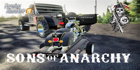 Fs19 Sons Of Anarchy Truck V200 4 Farming Simulator 19 17 15 Mod