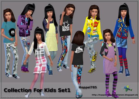 Hoppel785`s Kreationen Sims 4 Collection For Kids Set1 By Hoppel785