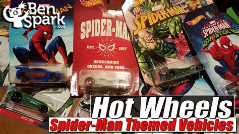 Spider Man Homecoming Themed Hot Wheels Vehicles Youtube