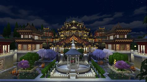 The Sims 4 House Build Nocc East Asian Oriental Palace Castle