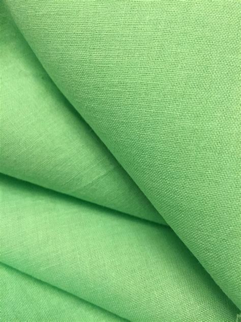 Vintage Solid Bright Spring Green Cotton Material Quilting Etsy