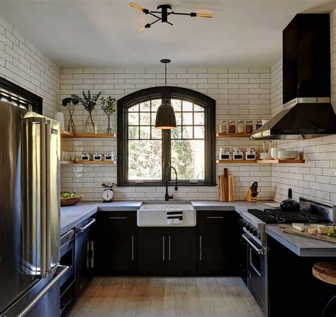 Get Inspired For Black And White Modern Farmhouse Kitchen Images