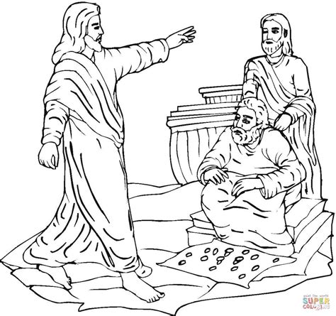 Jesus Clears The Temple Coloring Page - Coloring Home