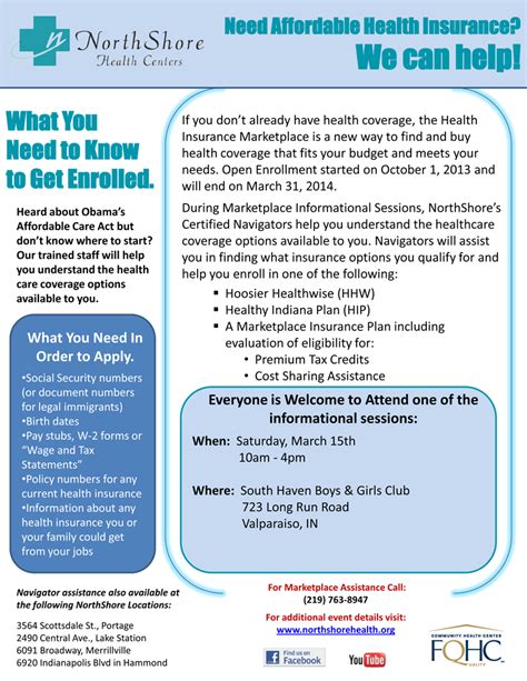 Health Insurance Marketplace At South Haven Boys And Girls Club Nwilife
