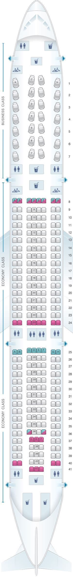 Seat Map American Airlines Airbus A330 300 Seatmaestro