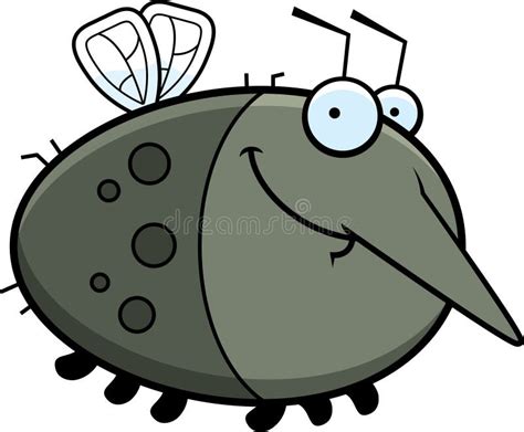 Happy Cartoon Mosquito Stock Vector Illustration Of Vector 47088857