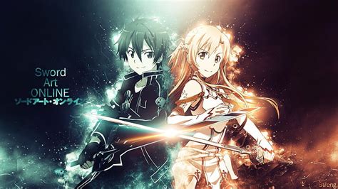 Hd Wallpaper Sword Art Online Kirito And Asuna Anime Wallpaper Yuuki