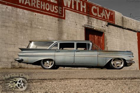 1959 Slammed Chevrolet Parkwood Wagon Tri Power The Hamb