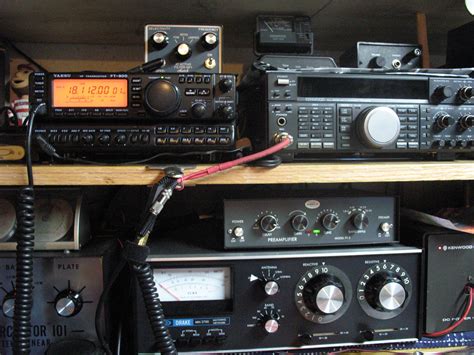 My Shack Left Side Of Operating Console Ham Radio Ham