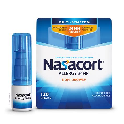 Nasacort Allergy 24hr Nasal Spray 120 Sprays 57 Oz