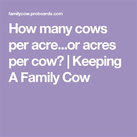 Maybe you would like to learn more about one of these? How many cows per acre...or acres per cow? | Keeping A ...