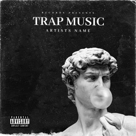 Trap Music Mixtape Cover Design Template Album Art Design Mixtape