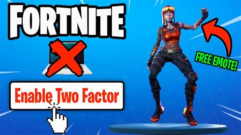 How To Enable 2fa On Fortnite Free Dance And No Computer Youtube