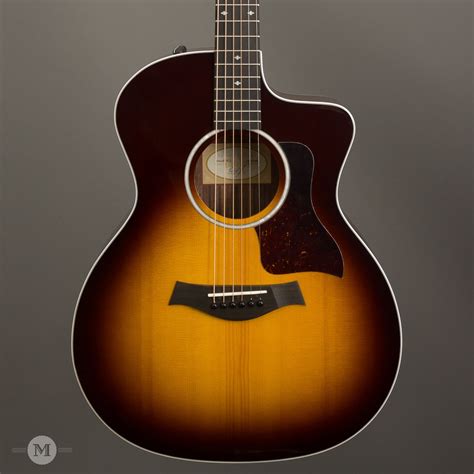 Taylor 214ce Sb Deluxe Sunburst Acoustic Guitar With Case Mass