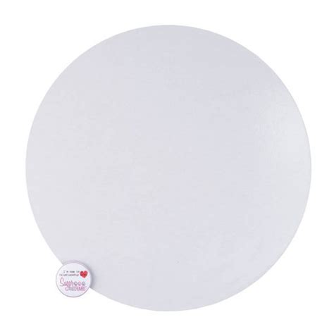 Masonite Cake Board Round White 12 Inch