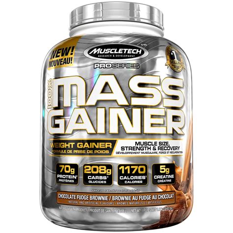 Premium 100 mass gainer muscletech powerful booster weight and muscle mass. MuscleTech Pro Series Mass Gainer Chocolate Fudge Brownie ...