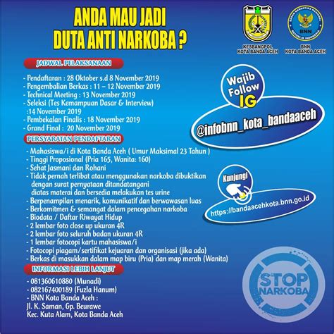 Proses penerimaan tersebut meliputi tahapan sebagai berikut: Info Penerimaan Pegawai Bnn Aceh / Kepala Bnn Kota Banda Aceh Jadi Pembina Upacara Di Smk Telkom ...