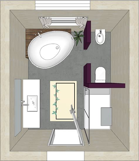 Badplanung mit freistehender Badewanne,die an ein Podest grenzt | Bad grundriss, Badezimmer