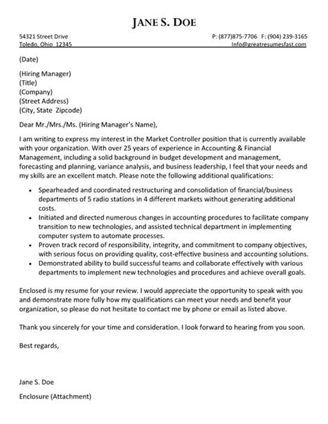 Accounting officer standard appointment letter accounting officer appointment. Accounting Cover Letter Example | Cover Letters, Cover ...
