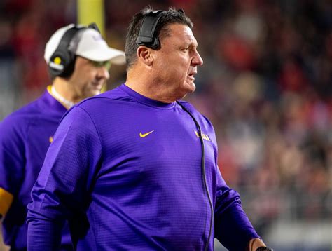 LSU Football Coach Ed Orgeron Named AP Coach of the Year - Sports